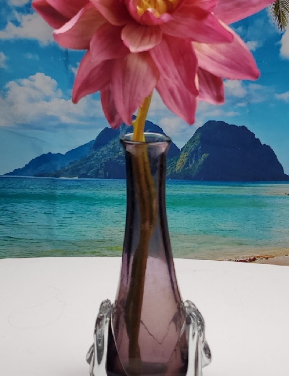Beautiful Vintage Amethyst Bud Vase